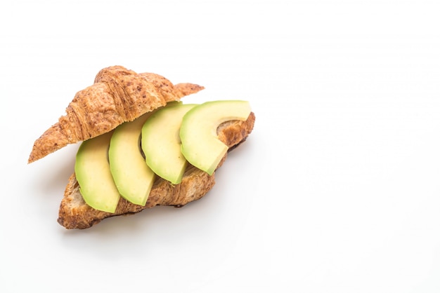 panino con avocado e croissant