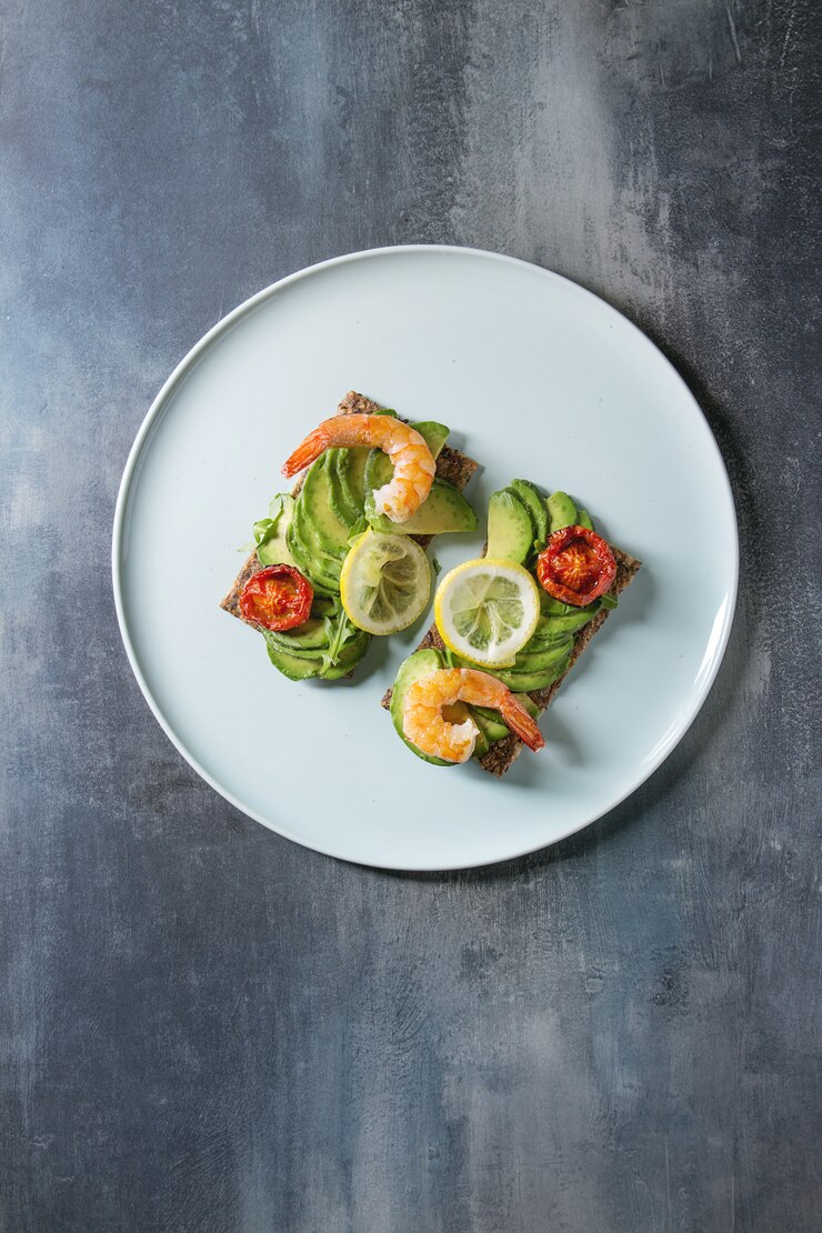 Foto panino con avocado