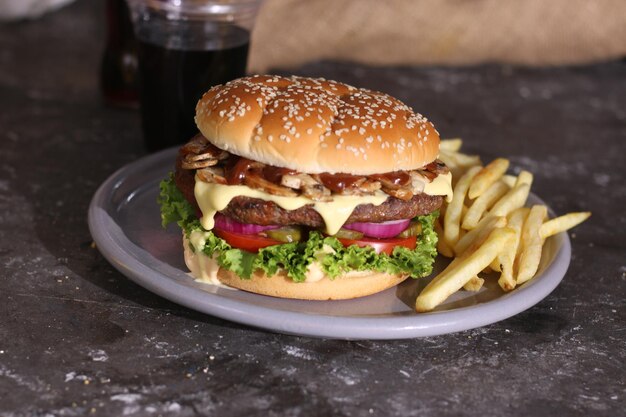 Panino con hamburger