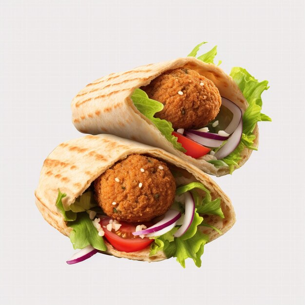 Panino Falafel con verdure fresche