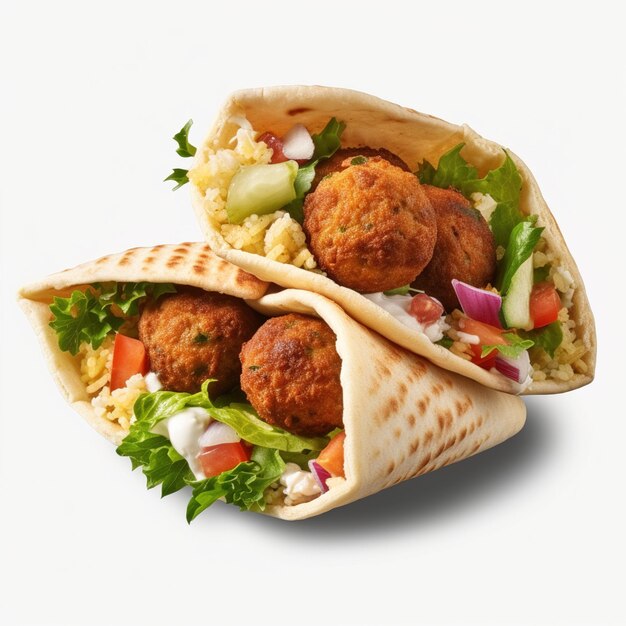 Panino Falafel con verdure fresche