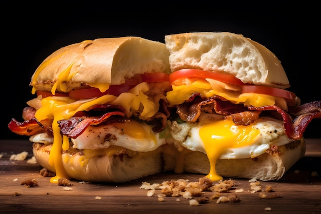 Panino Per La Colazione Fast Food