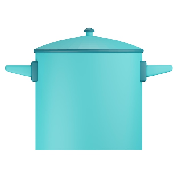 Pannella di illustrazione per utensili da cucina 3D