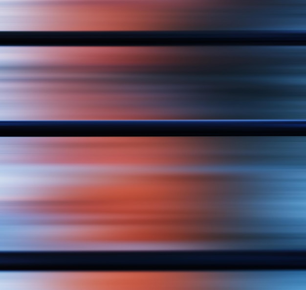 Pannelli metallici quadrati con sfondo di astrazione di luce blu rossa