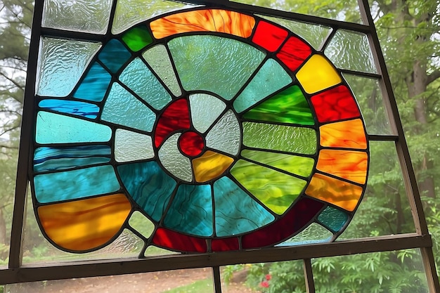 Pannelli per finestre in vetro colorato DIY