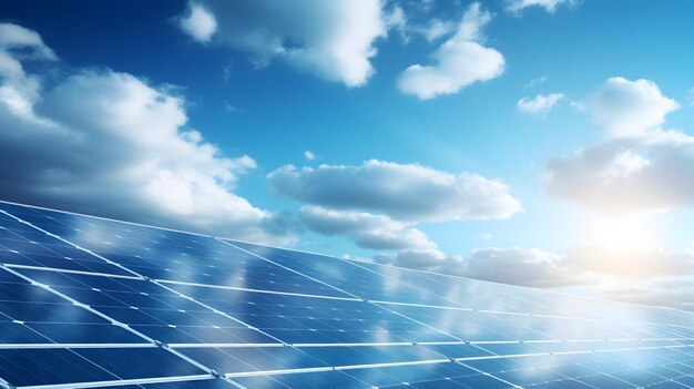 pannelli solari su un campo verde transizione verde energia solare da fonti rinnovabili