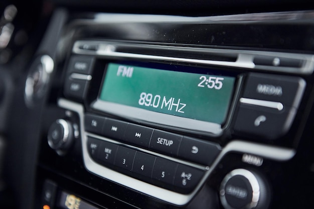 Pannello radio Moderni nuovi interni di lusso per automobili Design e tecnologia