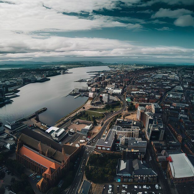 Panorama aereo di Belfast