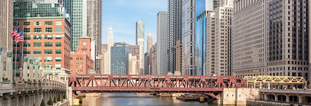 Panorama del centro di Chicago