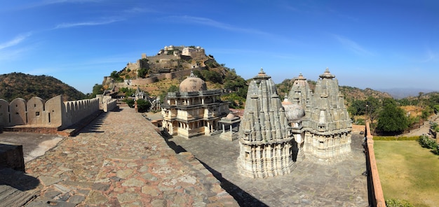 Panorama del forte di kumbhalgarh in india