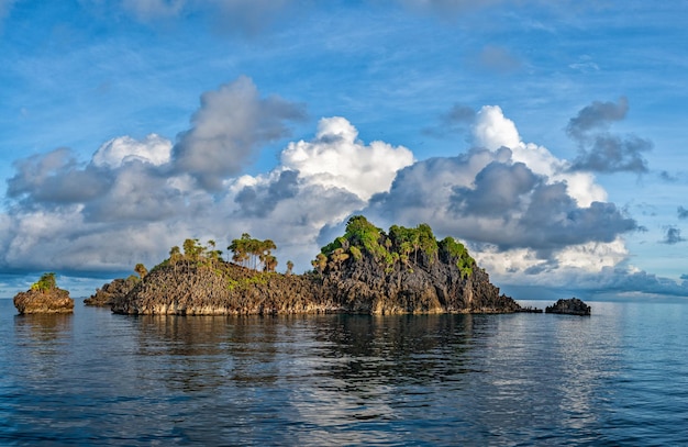 Panorama del manifesto di Raja Ampat Papua