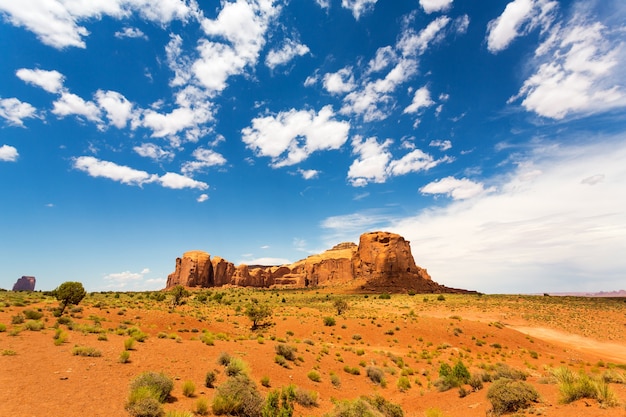 Panorama del parco tribale nazionale della Monument Valley