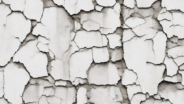 Panorama del vecchio muro di cemento dipinto di sfondo bianco
