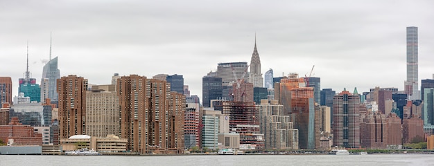 Panorama dell'orizzonte di Midtown Manhattan