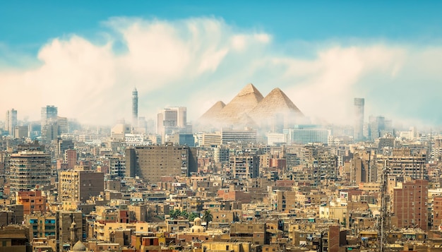 Panorama della città del Cairo