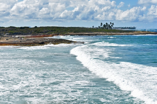 Panorama della costa atlantica. Repubblica Dominicana