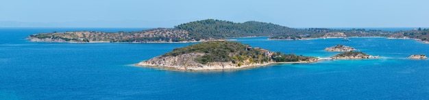 Panorama della costa di Sithonia Calcidica Grecia