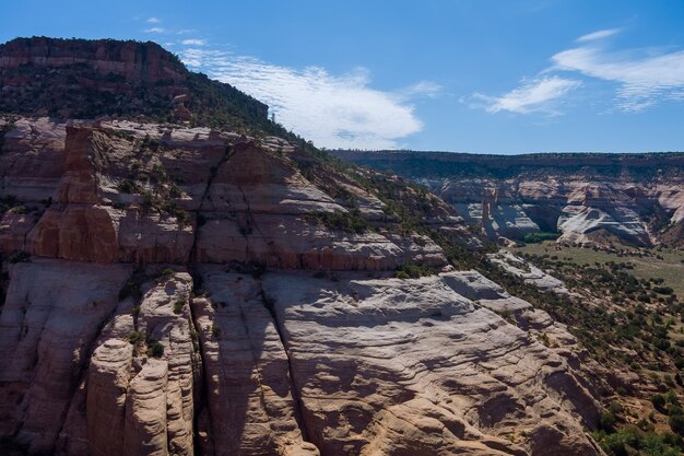 Panorama della scena del deserto dell'Arizona vista aerea a nel Parco nazionale delle montagne del Canyon