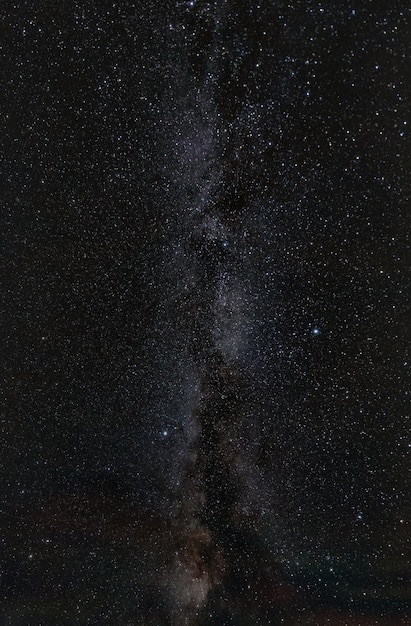 Panorama della Via Lattea del cielo stellato Sfondo naturale astratto