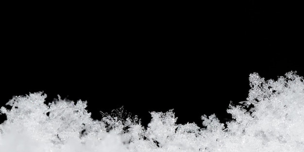 Panorama di cristalli di neve