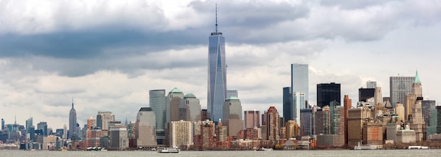 Panorama di Lower Manhattan a New York