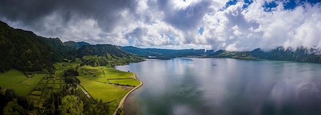 Panorama di Sete Cidades auf Sao Miguel