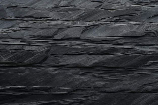 Panorama di sfondo o consistenza di ardesia nera grigio scuro sfondo di lastre di granito nero