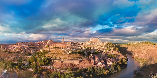 Panorama di Toledo, Castilla La Mancha, Spagna