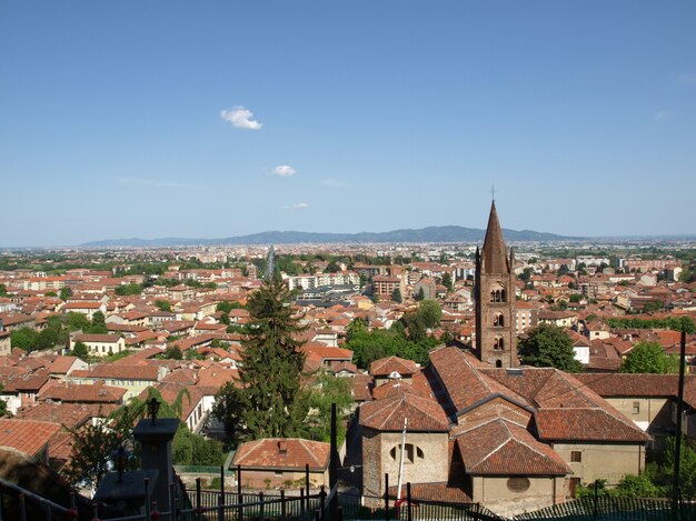 Panorama di Torino visto dalle colline di Rivoli