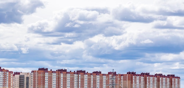 Panorama di un complesso residenziale di moderna costruzione