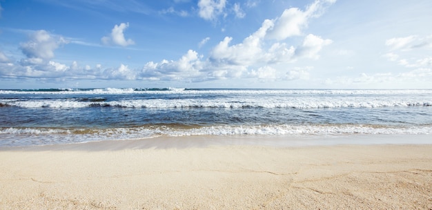 Panorama di vista sul mare della spiaggia