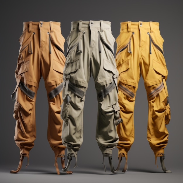 Pantaloni Cargo Wear Resi 3D In Vari Colori