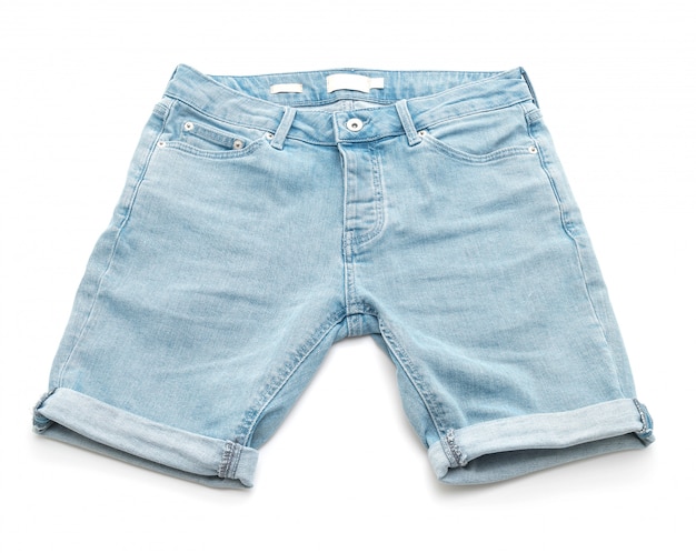 pantaloni jeans corti isolati