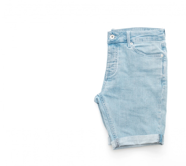 pantaloni jeans corti isolati