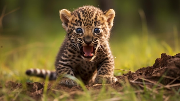 Panthera kotiya, cucciolo di pantera