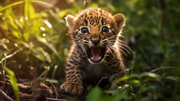 Panthera kotiya, cucciolo di pantera