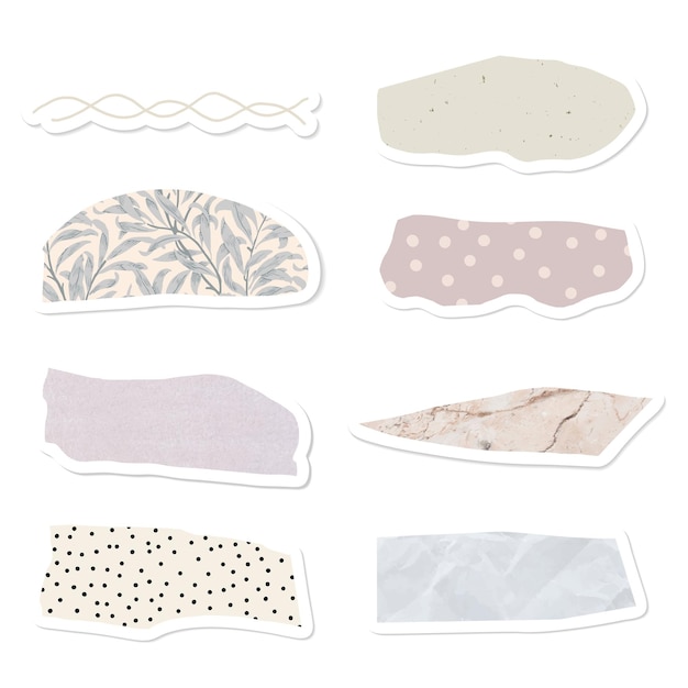 Pantone pastello e consistenza banner set trasparente png
