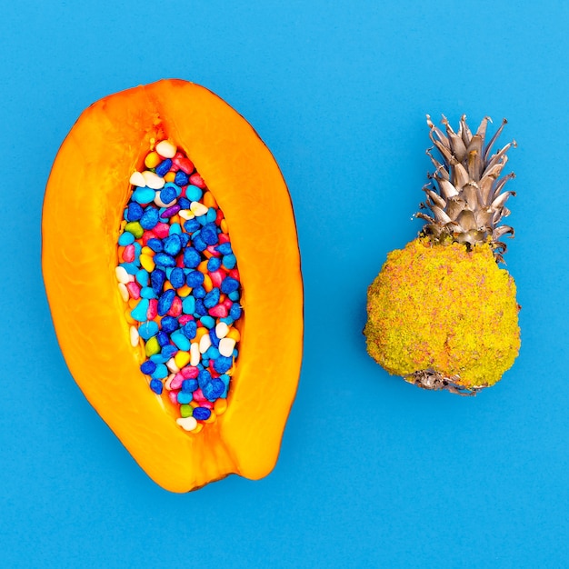Papaya e ananas Art Minimal design