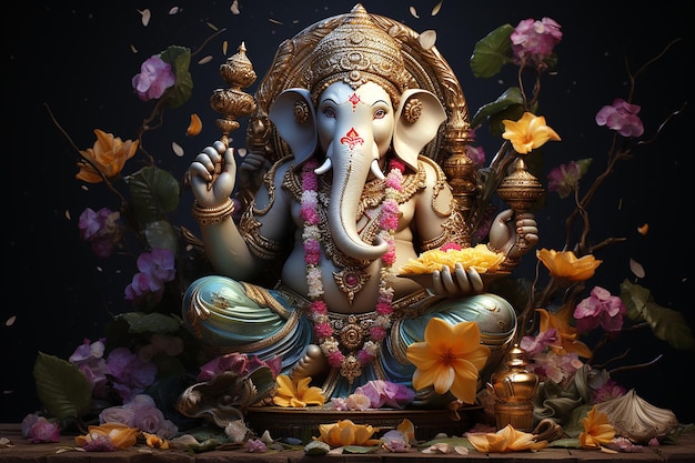 Papera da parati di Ganesha Ganpati