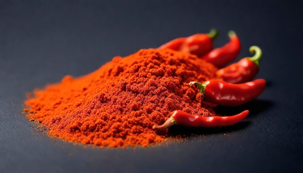 paprika rosso macinato o peperoncino secco isolato su sfondo bianco