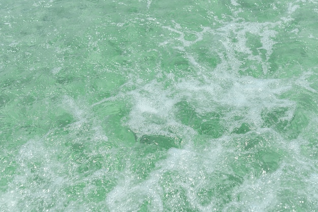 Paradiso Morbido onda di oceano blu sulla spiaggia di sabbia