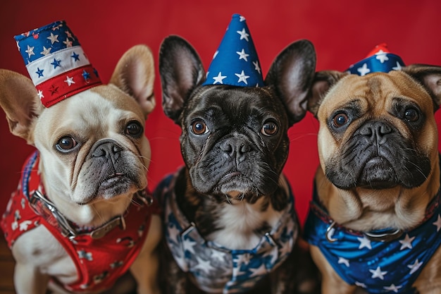 Parata dei cani patriottici del 4 luglio