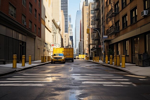 Parcheggio sulla strada del quartiere finanziario