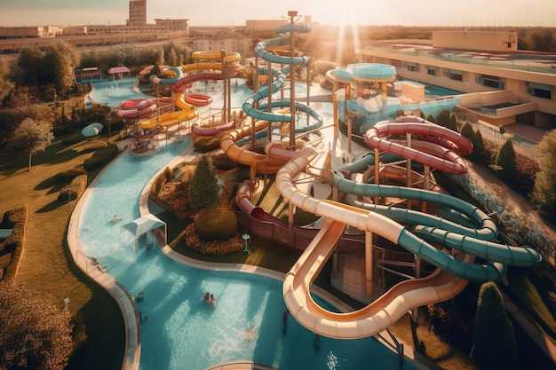 Parco divertimenti acquatico Hotel con parco acquatico