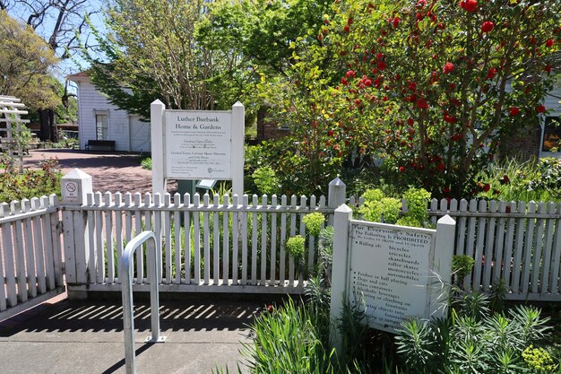 Parco Luther Burbank e edificio Santa Rosa California USA