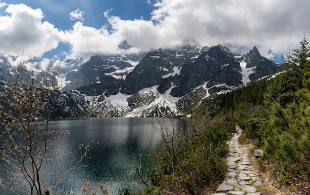 Parco nazionale dei Tatra, Polonia. Piccole montagne Lago Morskie Oko