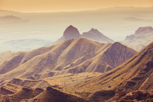 Parco nazionale di Big Bend Chisos Mountains Texas USA