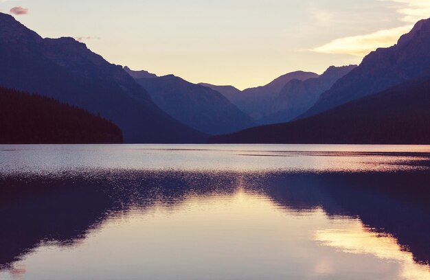 Parco nazionale di Glacier, Montana, USA. Filtro Instagram.