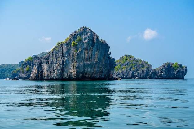 Parco nazionale di Mu Ko Ang Thong Golfo di Thailandia Siam colorato