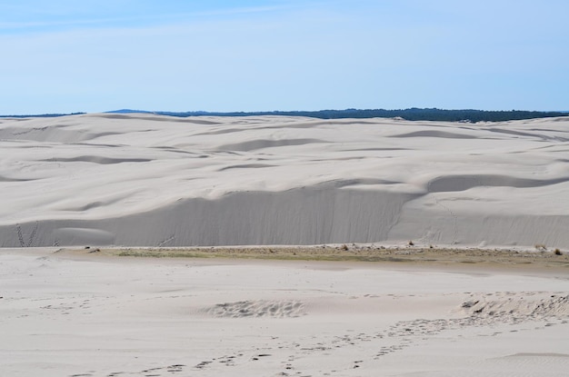 Parco nazionale Slovinski Leba dune di sabbia sulla costa baltica Polonia Europa